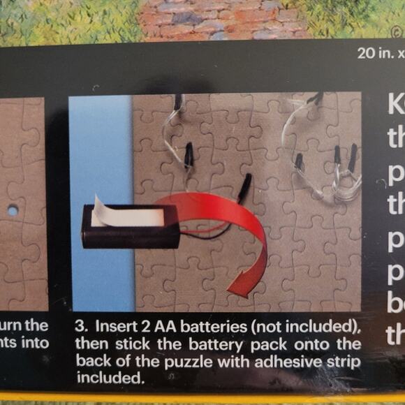 New Kodak Beary Patch Park Premium 500 pc Lighted Jigsaw Puzzle Sealed - Picture 10 of 14